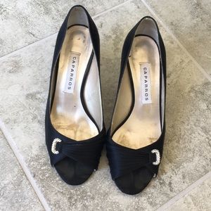 Chaparros Black Heels
